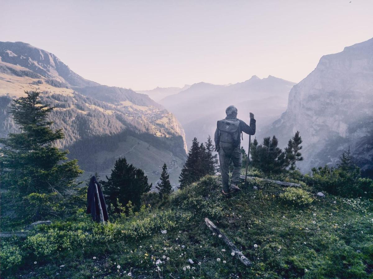 Mountain Hostel Gimmelwald Bagian luar foto