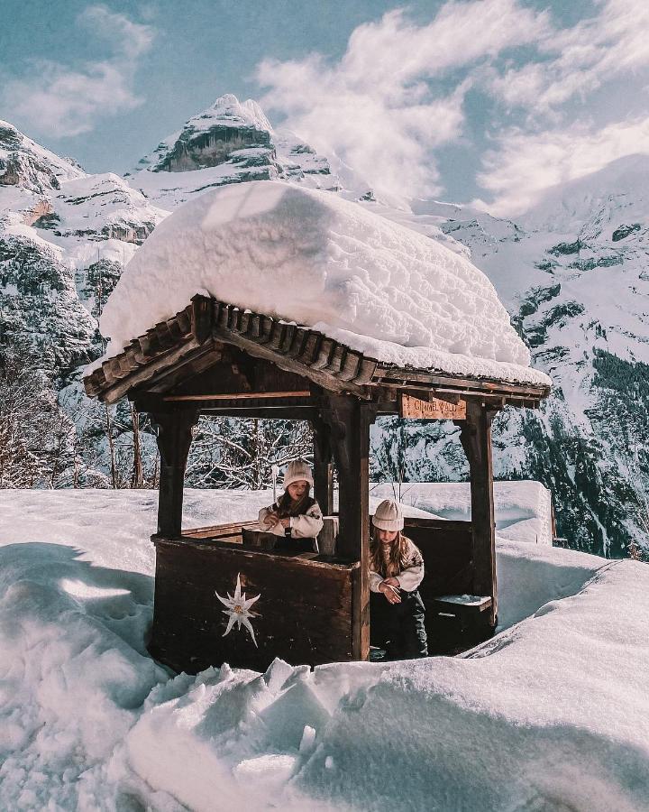 Mountain Hostel Gimmelwald Bagian luar foto